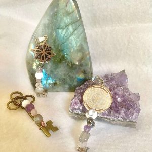 Clef de Protection — Labradorite & Améthyste